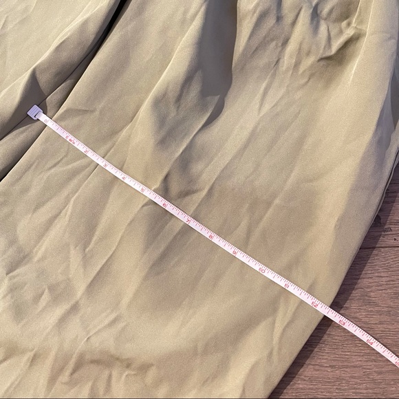 NWT Nasty Gal Khaki High-Waisted Wide-Leg Pants - Picture 8 of 9